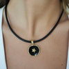 NOLA ENAMEL STAR  DISC NECKLACE