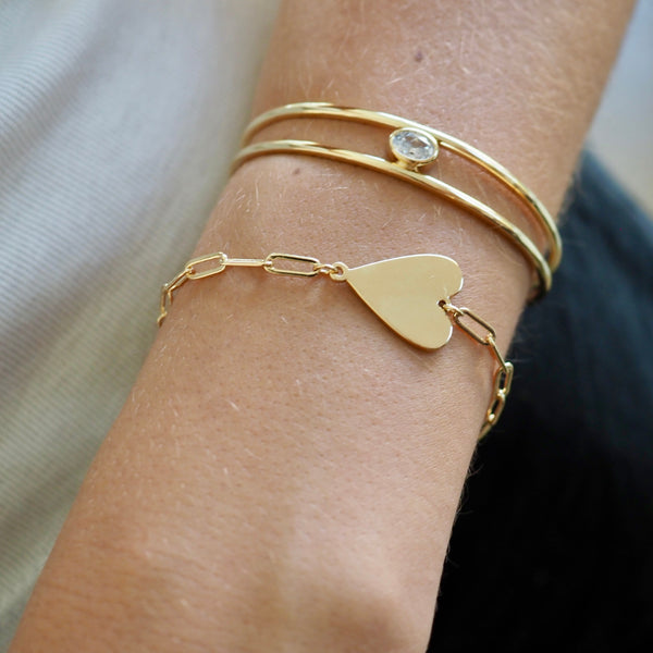 MONROE CUFF STONE BRACELET