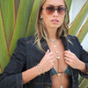 FREYRS -LOGAN ACETATE AVIATOR UNISEX SUNGLASSES - SUNRISE