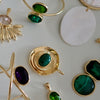 BLAIR FLUTED MALACHITE  NECKLACE