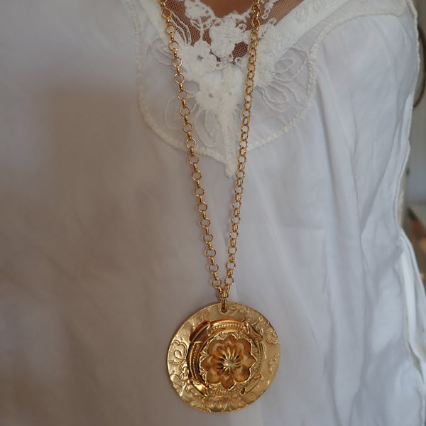 KATE AZTEC DISC NECKLACES