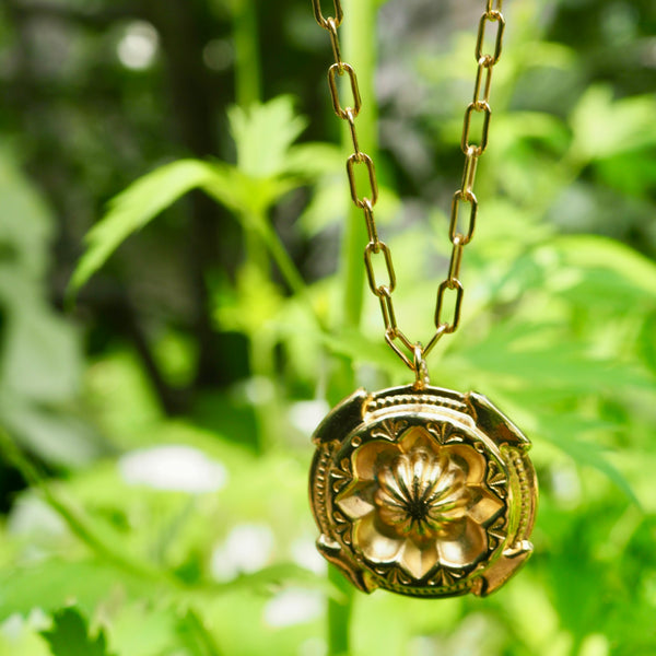 KATE AZTEC DISC NECKLACE
