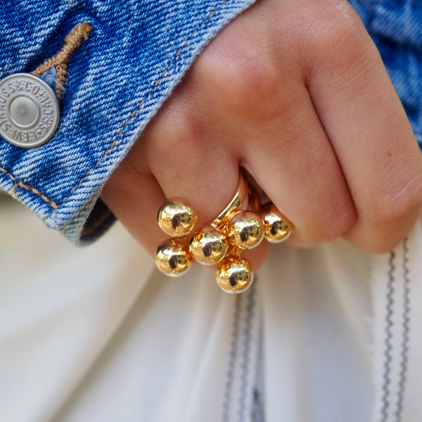 TABITHA DOUBLE BALL RINGS