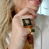 CORA OVAL SIGNET RING