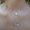 ROSEY DIAMOND DAGGER DROP NECKLACE
