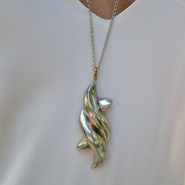 SARENA VINTAGE KNOT DROP  NECKLACE