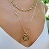 MARI PINWHEEL DISC NECKLACE