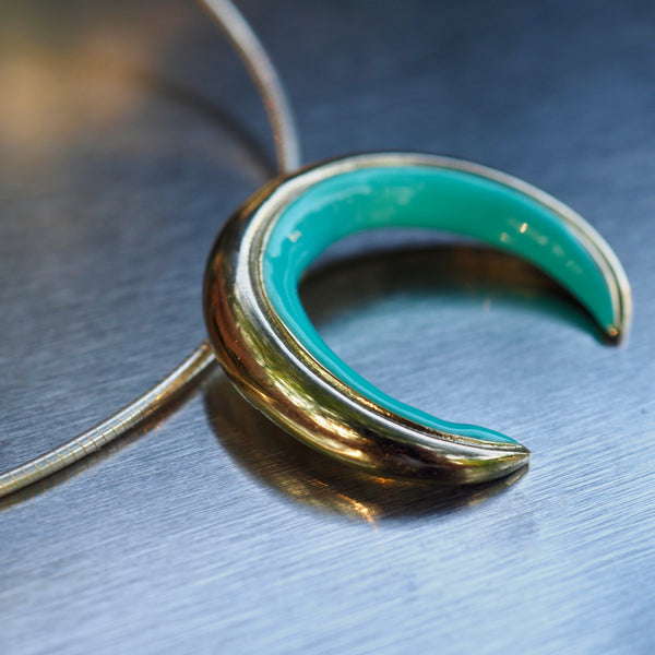 CASH DOUBLE CRESCENT NECKLACE