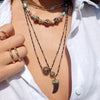 SAM TRIPLE CENTER BEADED NECKLACE