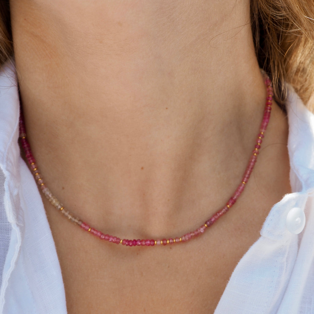 PARKE PINK BEADED NECKLACE