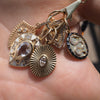 BIANCA OVAL FLUTED DISC PENDANT NECKLACE