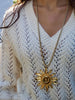 CLAIRE STATEMENT FLOWER STATEMENT NECKLACE