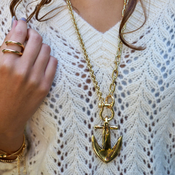 DELILAH ANCHOR NECKLACE