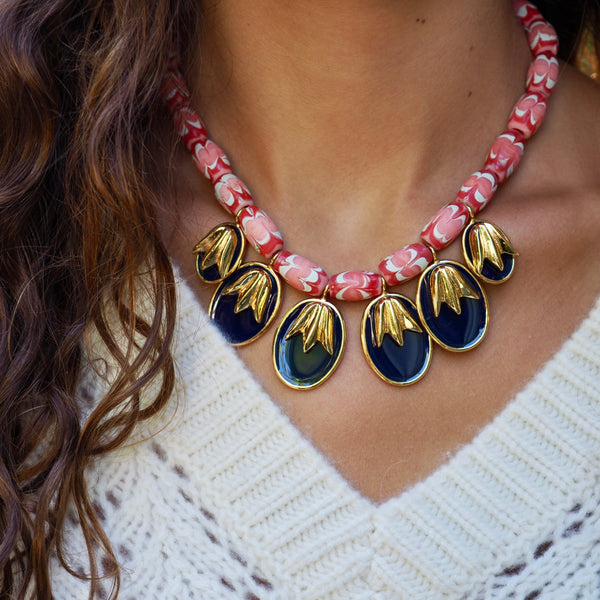 MADAKET STATEMENT DROP BEADED NECKLACE