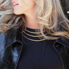 LUCY TRIPLE BANDED CUFF NECKLACE