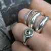 CORIE SILVER SIGNET RING