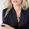 CASEE BURST ENAMEL DISC NECKLACE