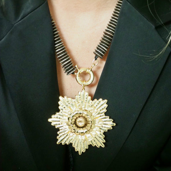 MYLES  FLORAL STATEMENT NECKLACE