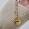 FIRE COIN BURST DISC NECKLACE