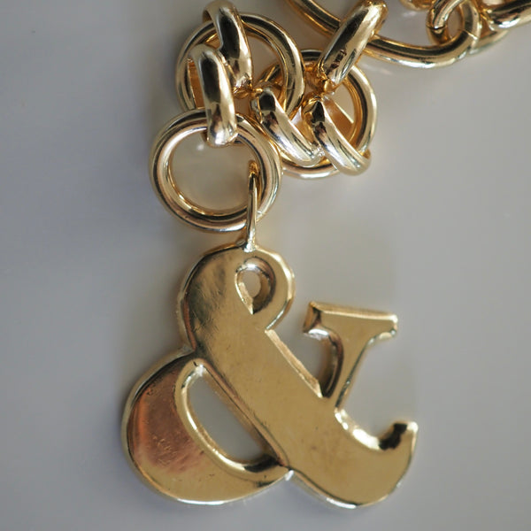 SHANNON AMPERSAND STATEMENT DROP NECKLACE