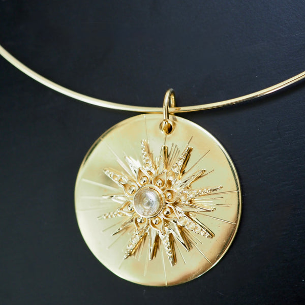 TILLY DOUBLE DISC BURST  NECKLACE