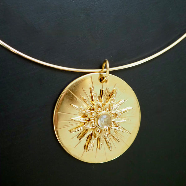 TILLY DOUBLE DISC BURST  NECKLACE
