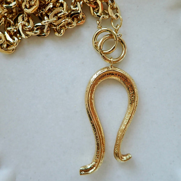 MIRA SNAKE LOOP NECKLACE