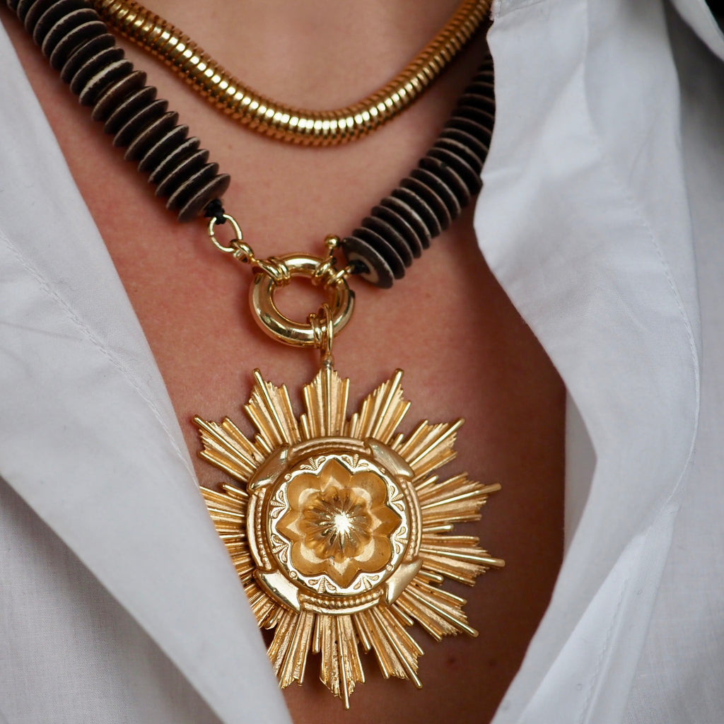 ILIA AZTEC BURST STATEMENT  NECKLACE