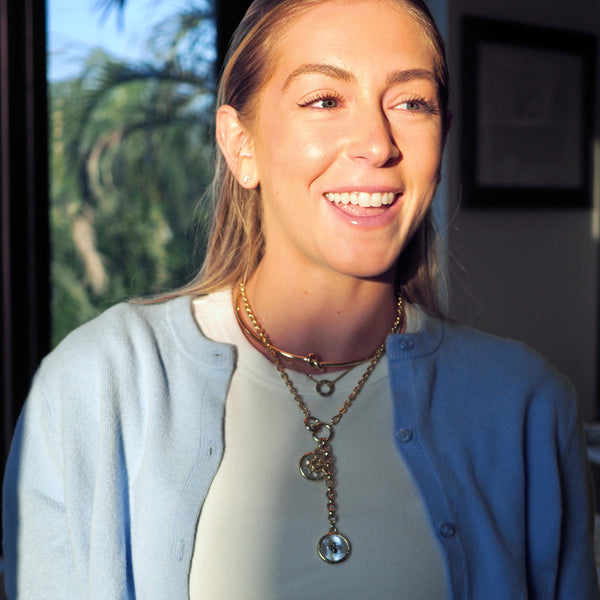 CARA  PEARL BEE DROP NECKLACE