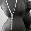 ANDI PEARL + CHAIN DROP  NECKLACE