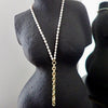 ANDI PEARL + CHAIN DROP  NECKLACE