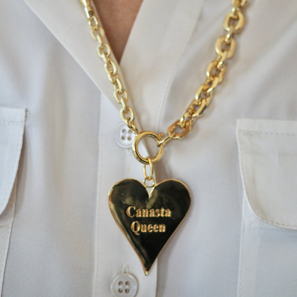 TALLIE CANASTA QUEEN HEART NECKLACE