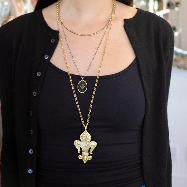 ALEC FLUER DI LIS STATEMENT NECKLACE