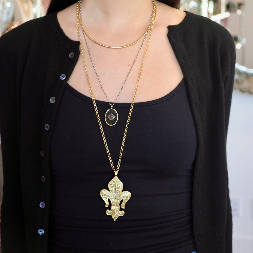 ALEC FLUER DI LIS STATEMENT NECKLACE