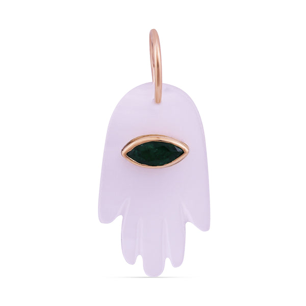 MIA MOTHER OF PEARL HAND PENDANT