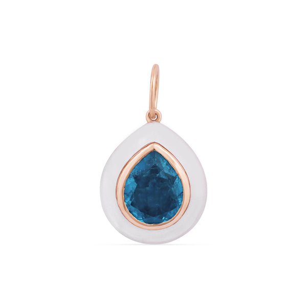 APATITE + BLUE TOPAZ PENDANT