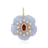 JESSIE  BLUE LACE FLORAL PENDANT