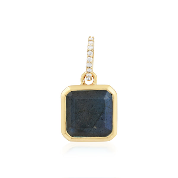 MARA SQUARE LABRADORITE CHARM
