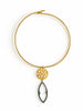JADE DIAMOND TEARDROP PENDANT NECKLACE