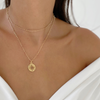 ZARA BURST DISC NECKLACE - .5"