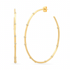 TAI CZ STUDDED HOOP EARRINGS