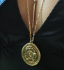 MAGGIE JAYNE FLORAL DISC PENDANT NECKLACE