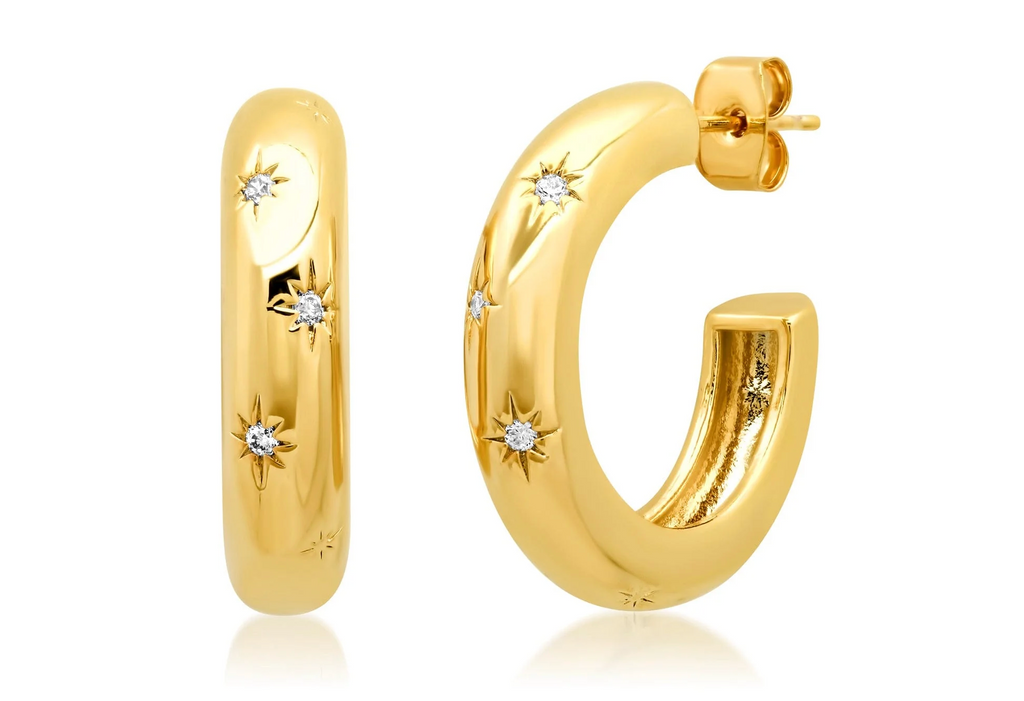 JENNA CELESTIAL HOOP EARRINGS