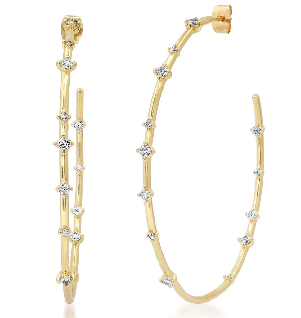 FEN EXTRA LARGE GOLD HOOPS