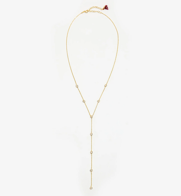 EMILY DIAMOND LARIAT NECKLACE