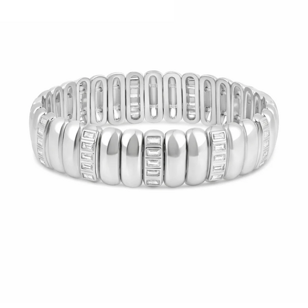LUXE TUBE BAGUETTE STRETCHY BRACELET