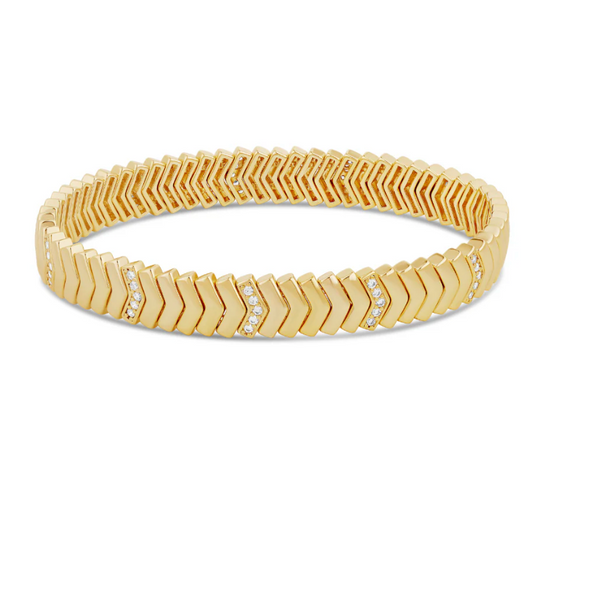 BO CHEVRON PAVE STRETCH  BRACELET