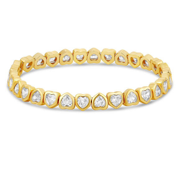 MINI STRETCHY BEZEK HEART  BRACELET