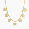 MAGGIE GOLDEN LOVE CHARM NECKLACE