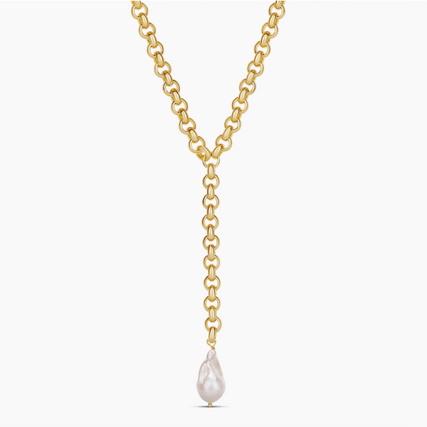 GRACE  PEARL CASCADE Y NECKLACE
